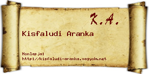 Kisfaludi Aranka névjegykártya